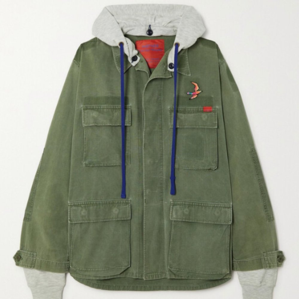 Mother + Carolyn Murphy Hooded Embroidered Jacket
